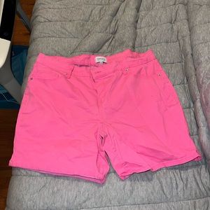 Hot pink shorts